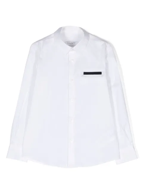 Paolo Pecora Kids faux-pocket twill shirt