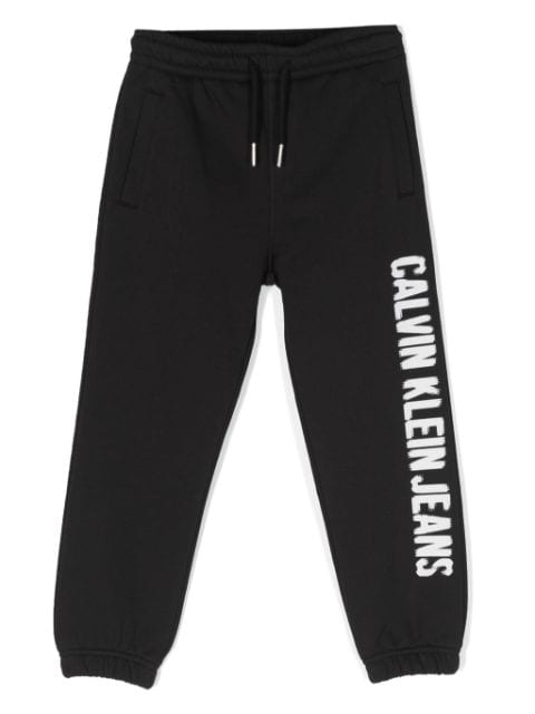 Calvin Klein Kids logo-print cotton track pants
