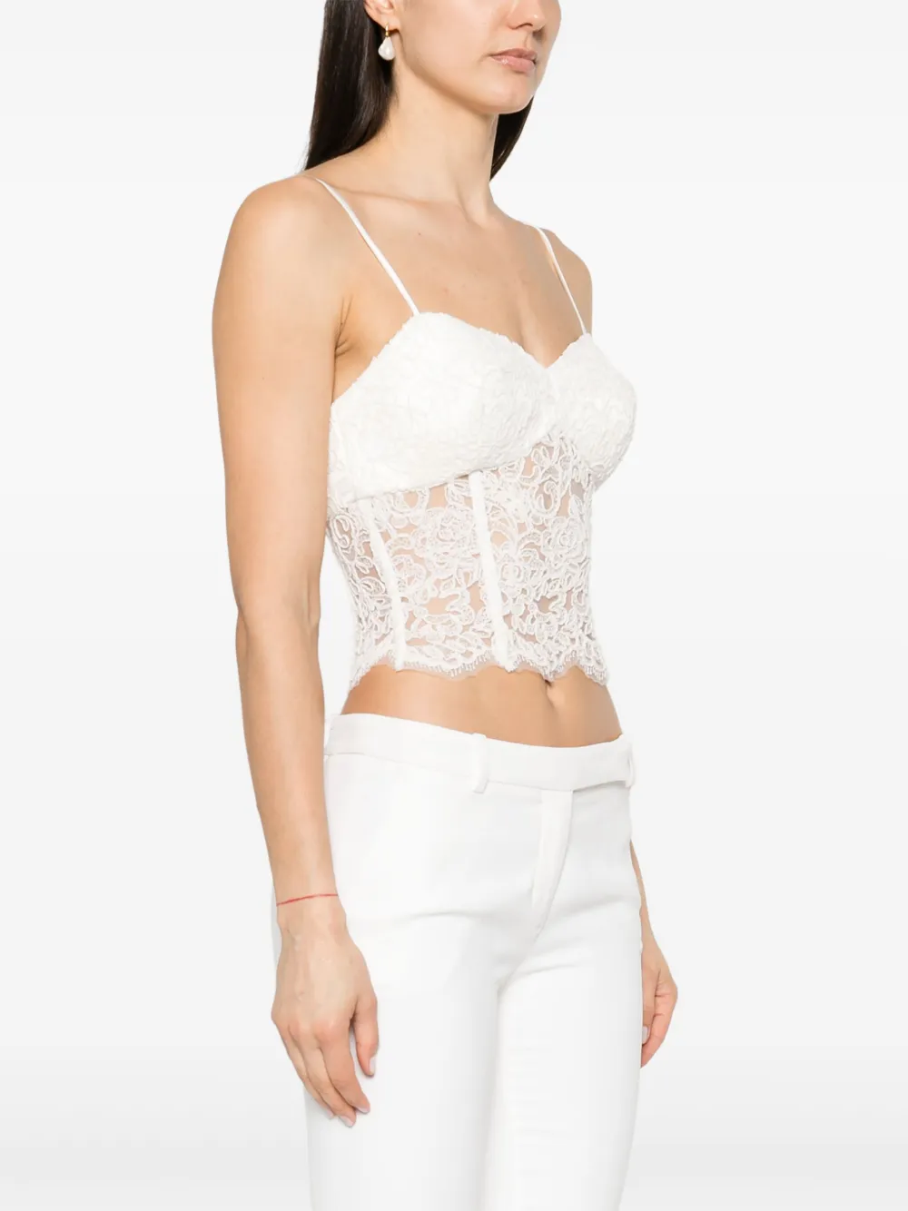 Ermanno Scervino Bustier top Wit