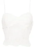 Ermanno Scervino corded-lace bustier top - White