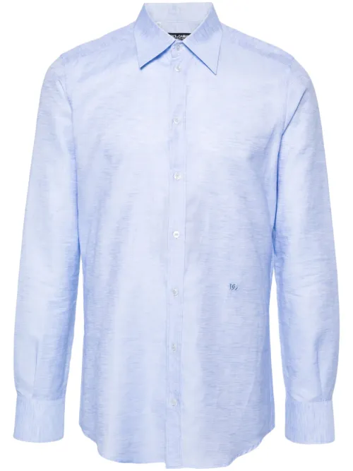 Chemise à logo brodé - Dolce & Gabbana - Modalova