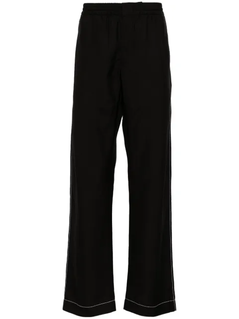 Prada straight silk trousers