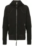 Thom Krom panelled hooded jacket - Black