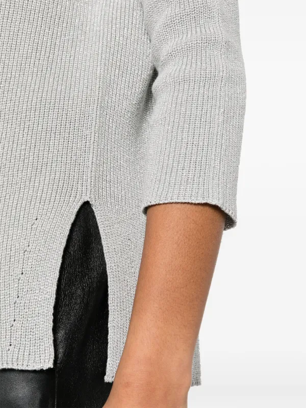 Fabiana Filippi metallic-threading Jumper | Grey | FARFETCH BH Fabiana Filippi metallic-threading Jumper | Grey | FARFETCH BH
