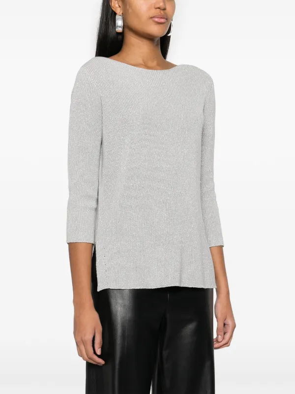 Fabiana Filippi metallic-threading Jumper | Grey | FARFETCH BH Fabiana Filippi metallic-threading Jumper | Grey | FARFETCH BH