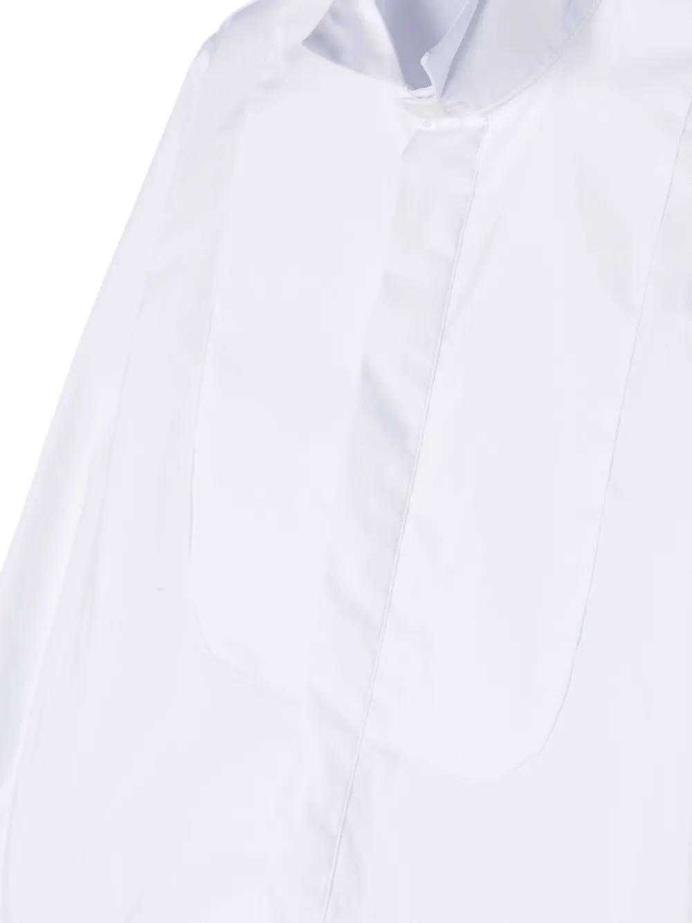 Shop Paolo Pecora Wingtip-collar Poplin Shirt In White