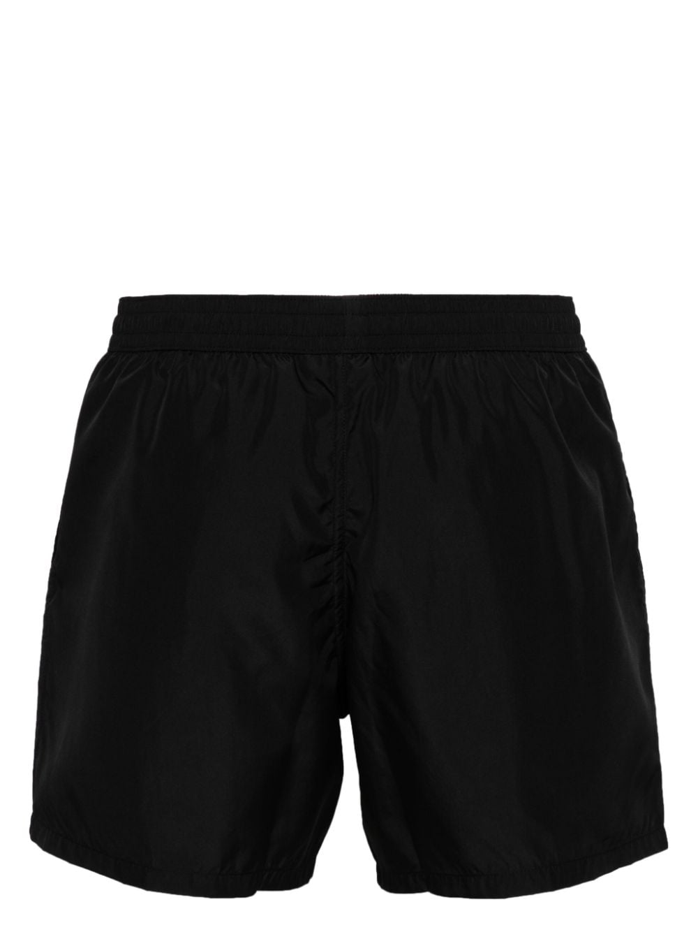 Shop Balmain Logo-print Swimming Shorts In Black