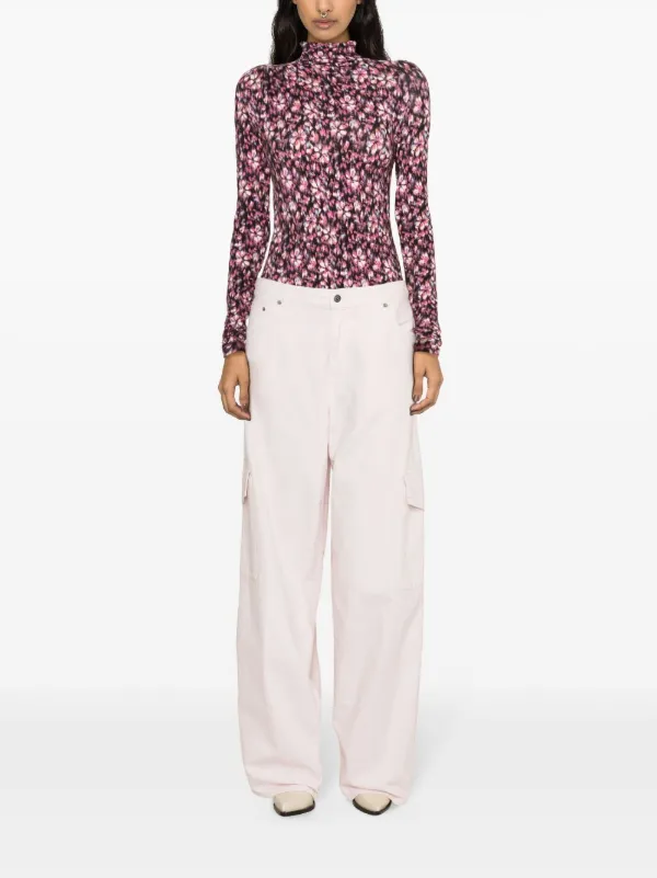 Haikure Bethany wide-leg Cargo Jeans | Pink | FARFETCH