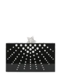 Aquazzura Starlight crystal-embellished clutch - Black