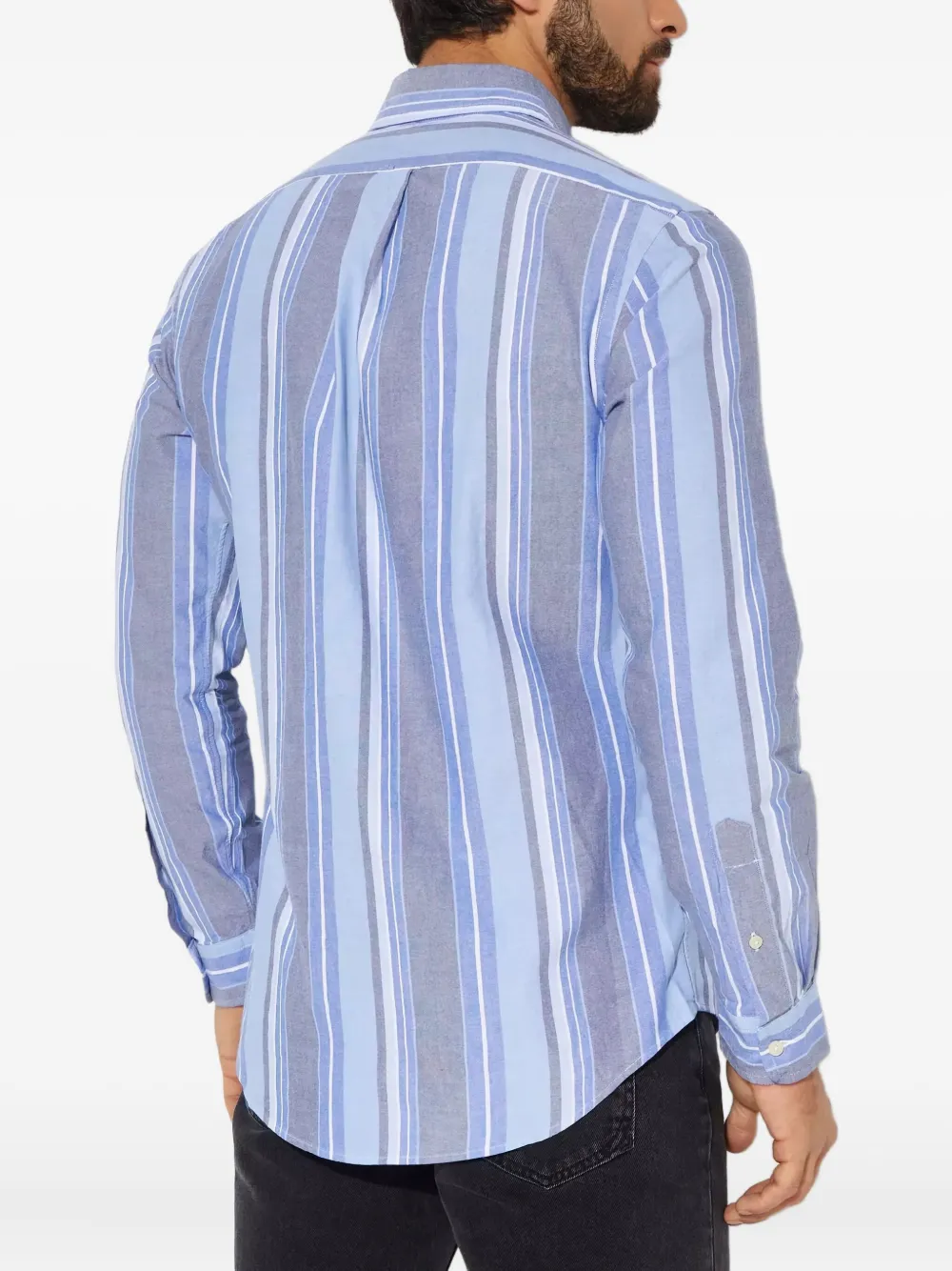 Polo Ralph Lauren Gestreept overhemd met lange mouwen Blauw