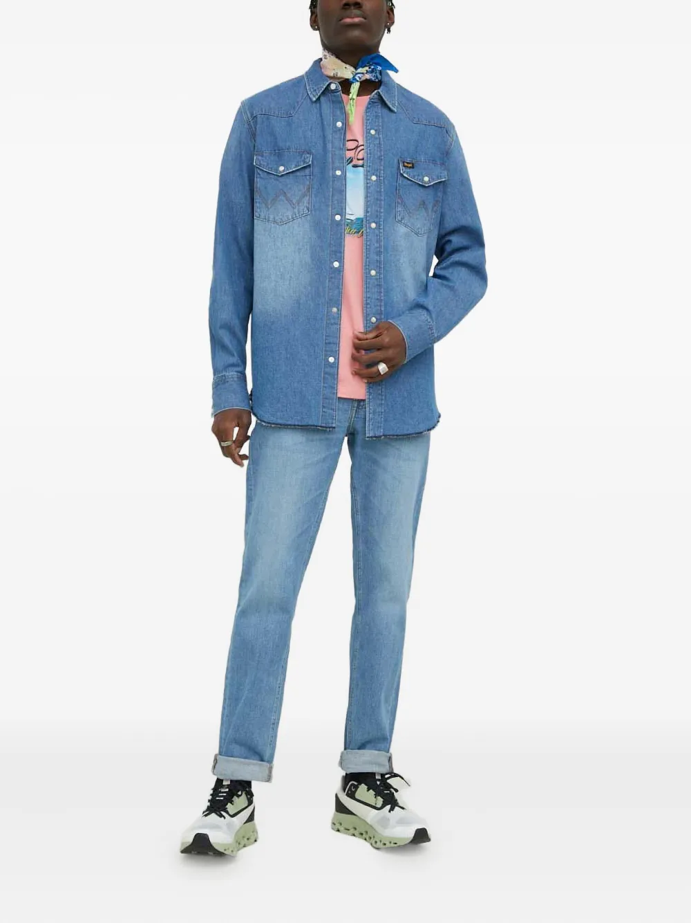 Filling Pieces T-shirt met zeilboot-print Roze
