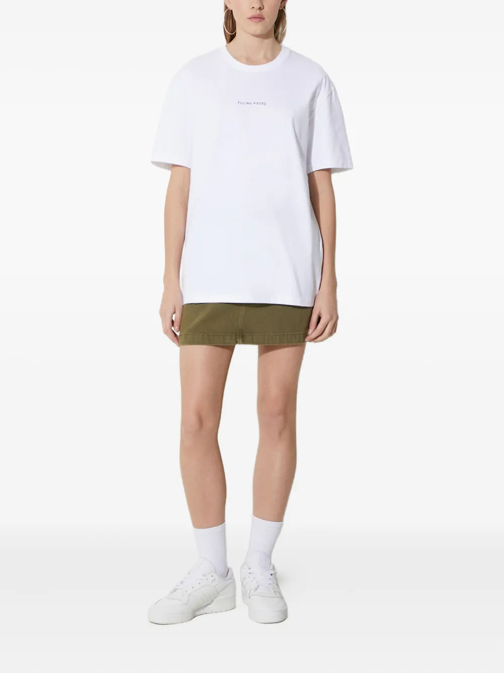 Filling Pieces Logo-detail T-shirt In White