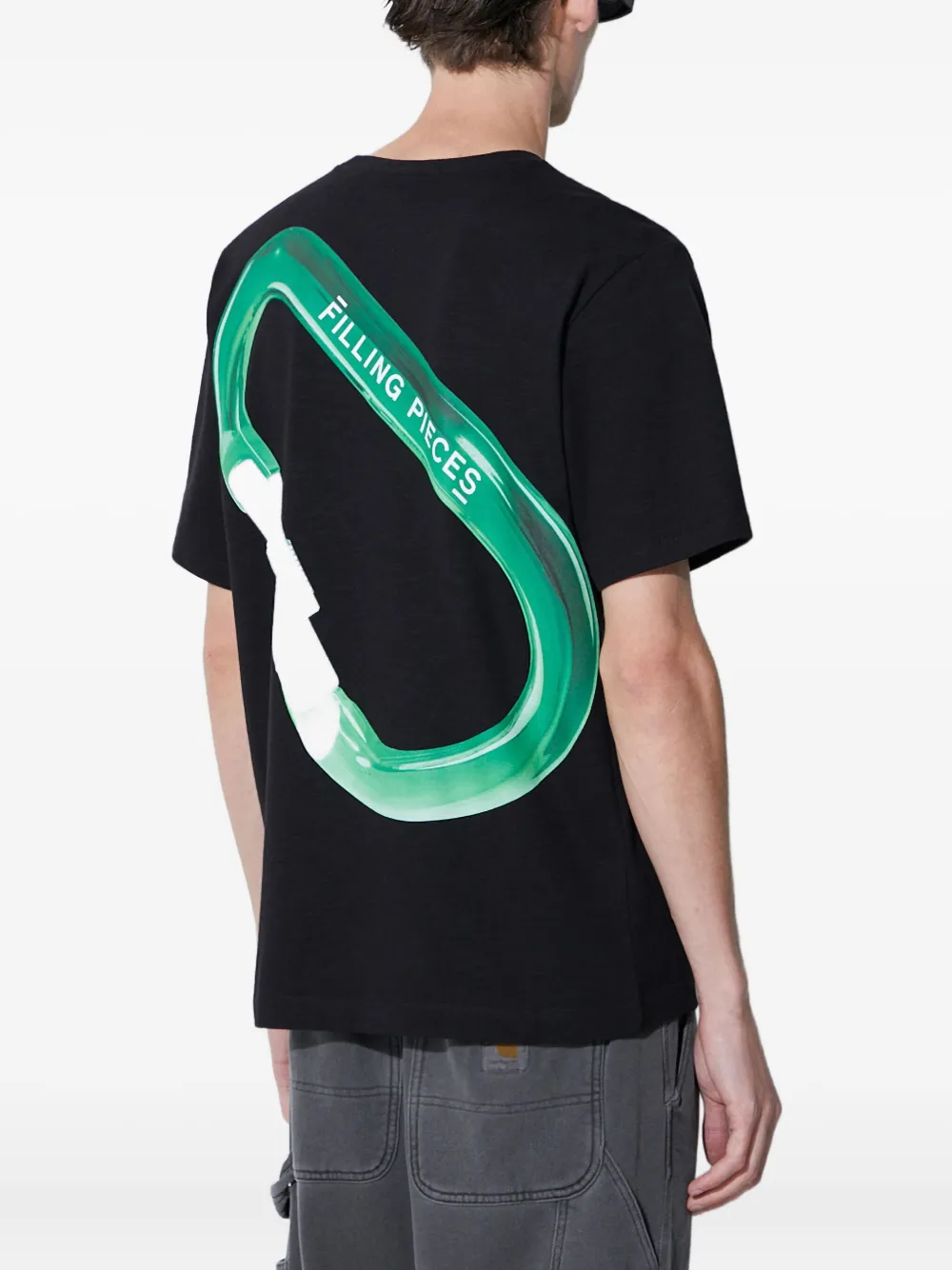 Filling Pieces T-shirt met grafische print Zwart