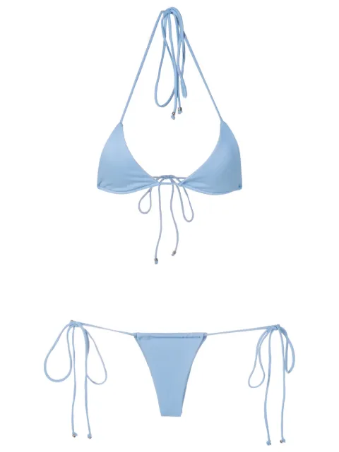 Biquíni SOLY HUX - Top Triangular, Frente Única, Estampa Floral