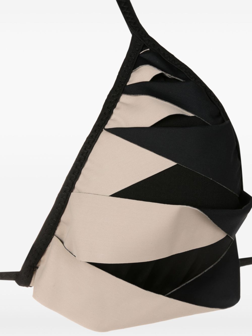 Shop Amir Slama Cut-out Triangle Bikini In Black