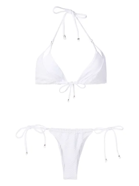 Amir Slama bikini estilo triángulo con cuello halter