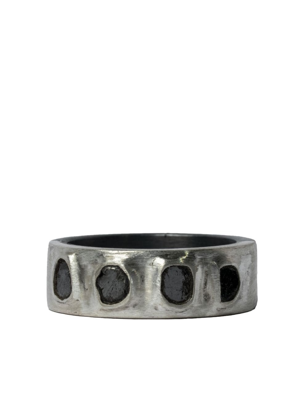 Shop Parts Of Four Sistema Black Diamond Sterling-silver Ring