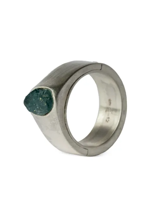 Parts of Four anillo Sistema grandididierite en plata de ley
