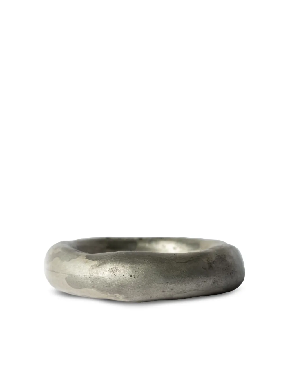 Parts Of Four Spacer Acid-dipped Sterling Silver Ring In 银色