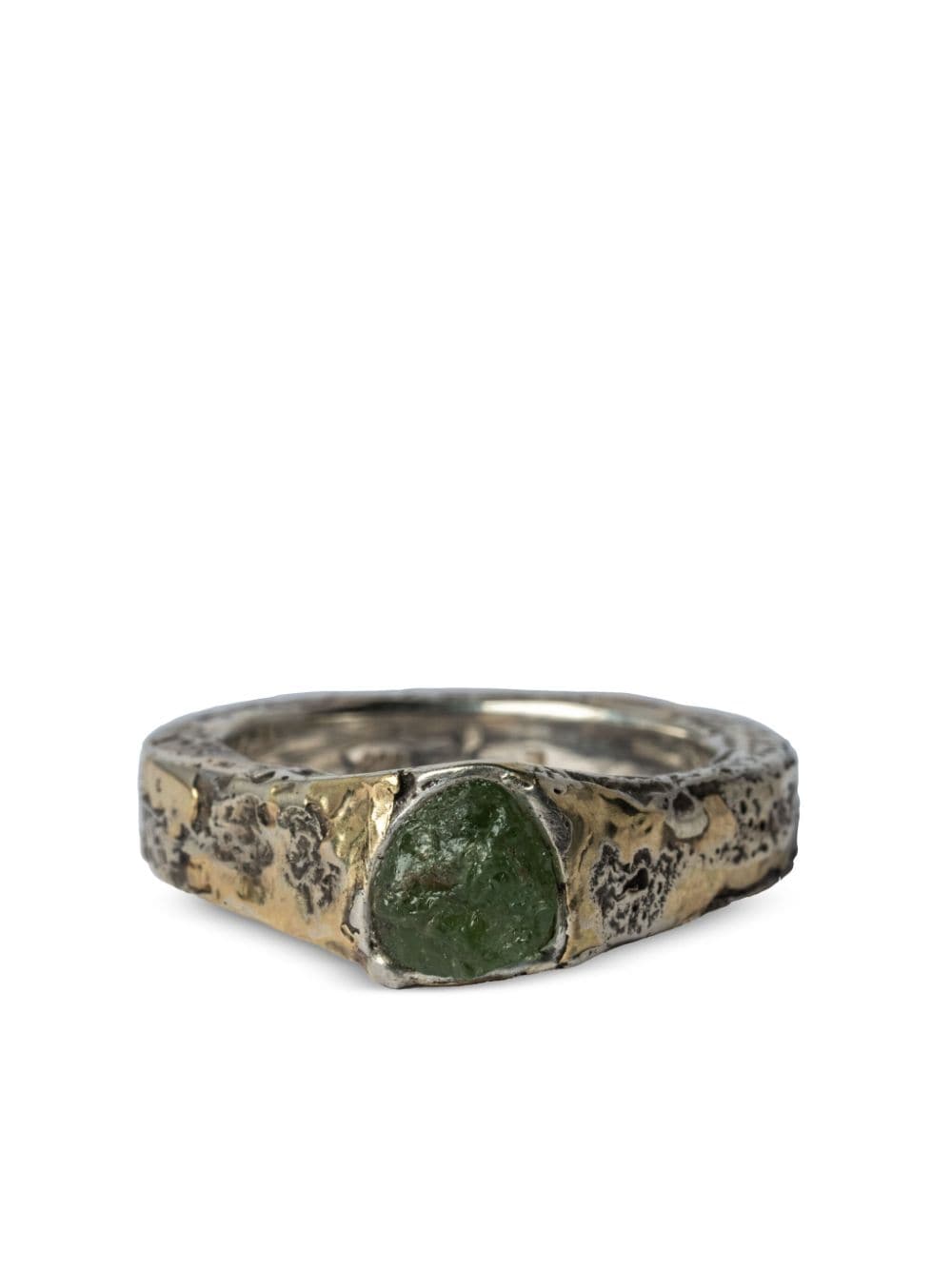 Shop Parts Of Four 18kt Gold-plated Sistema Sterling-silver Peridot Ring