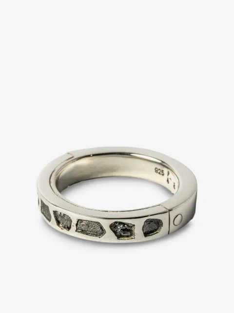 Parts of Four Sistema Mega Pavé diamond sterling-silver ring