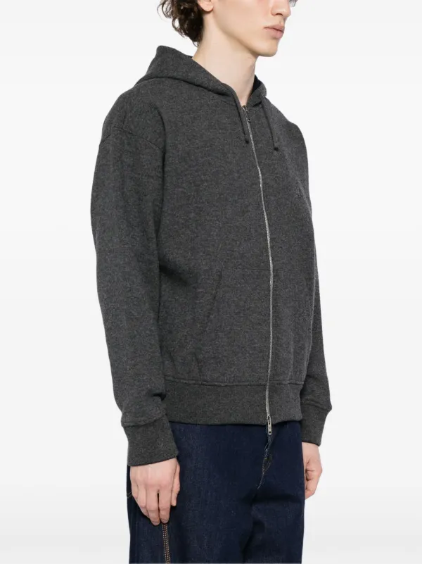 Givenchy logo-embroidered zip-up Hoodie | Grey | FARFETCH Givenchy logo-embroidered zip-up Hoodie | Grey | FARFETCH