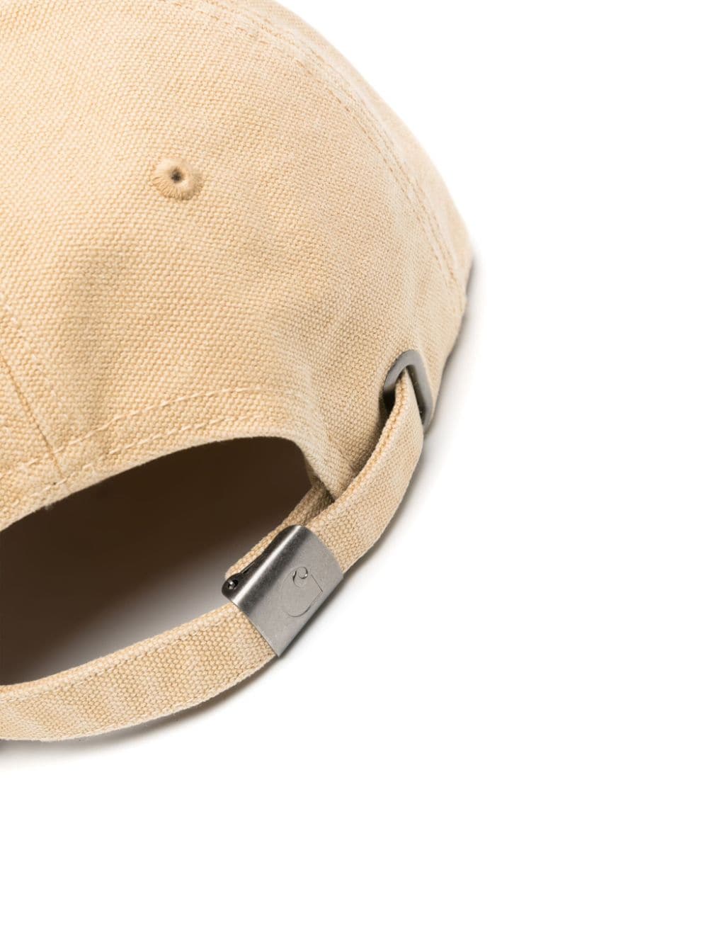 Shop Carhartt Logo-patch Canvas Cap In Neutrals