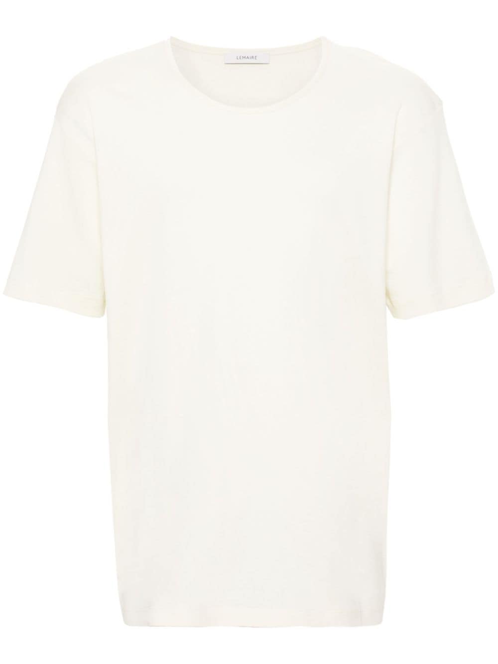 Shop Lemaire Round-neck Cotton T-shirt In Yellow
