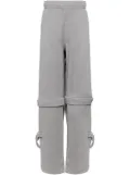 Givenchy detachable-leg cotton track pants - Grey