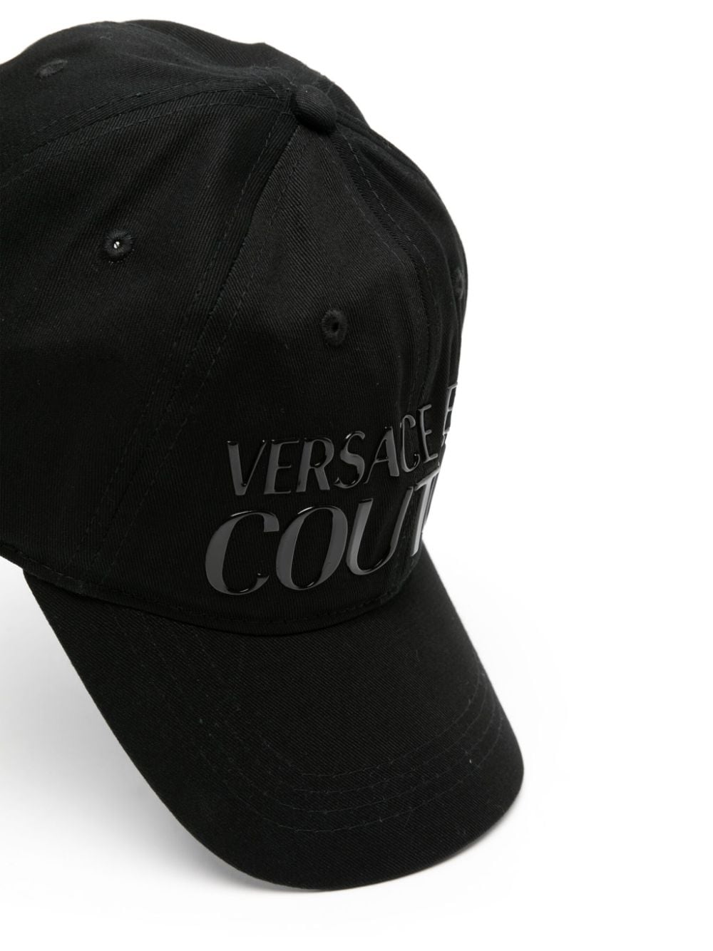 Shop Versace Jeans Couture Logo-appliqué Baseball Cap In Black