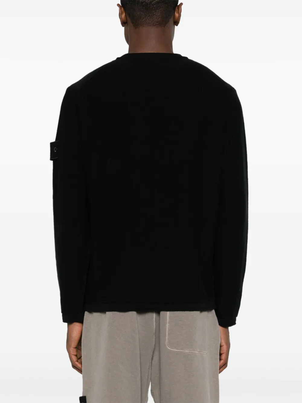 Shop Stone Island Compass-badge Jumper In Black