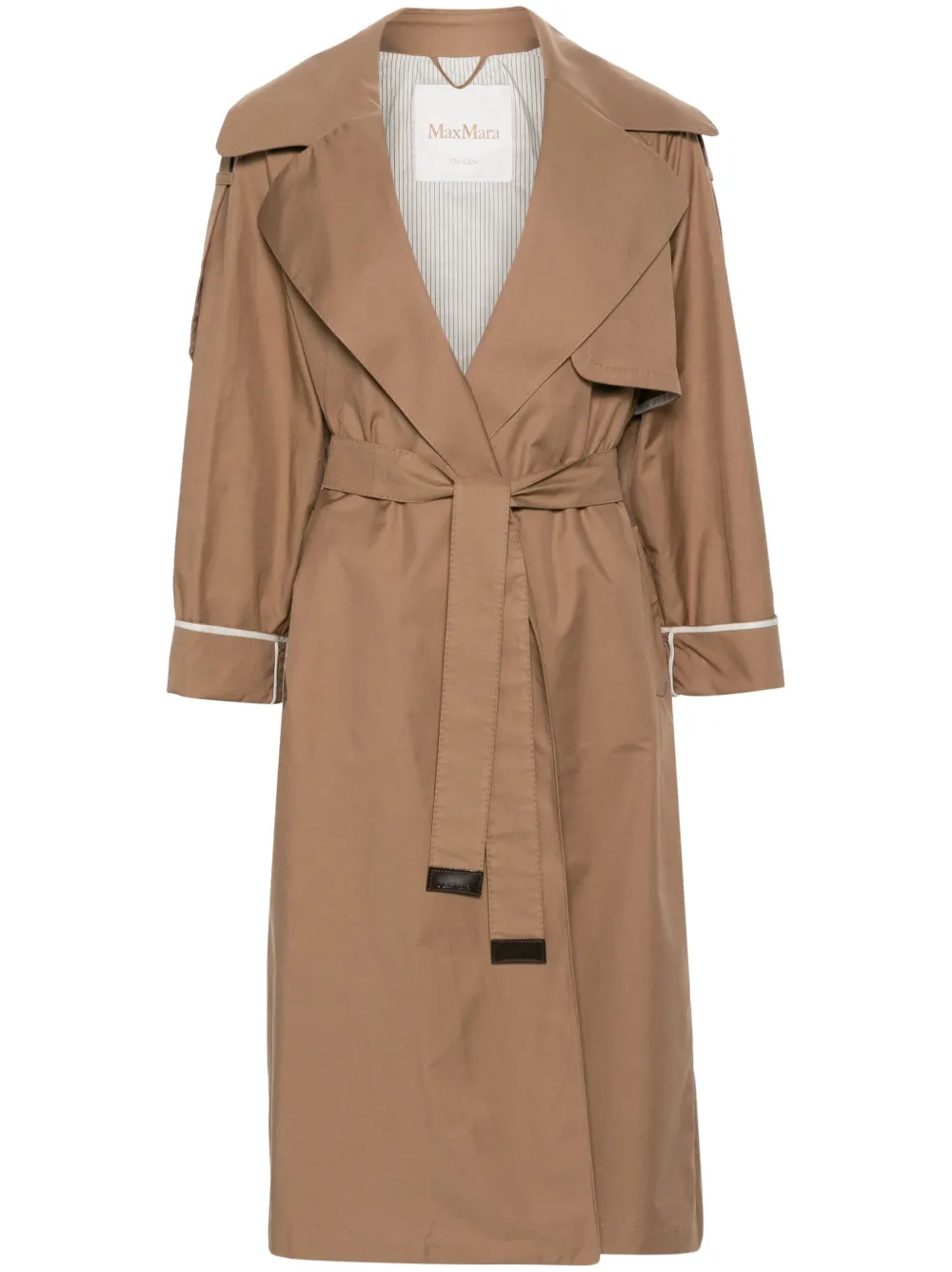 Max Mara Trenchcoat met ceintuur Bruin