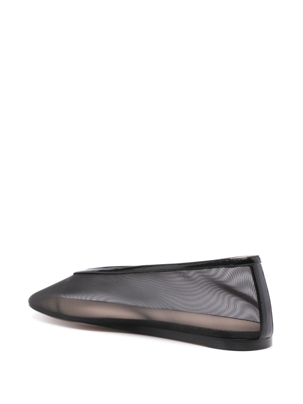 Shop Le Monde Beryl Luna Mesh Ballerina Shoes In Black