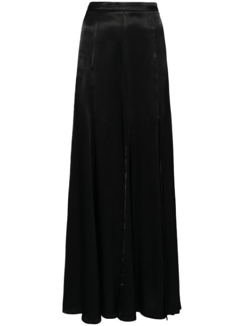 TWINSET high-waist satin maxi skirt