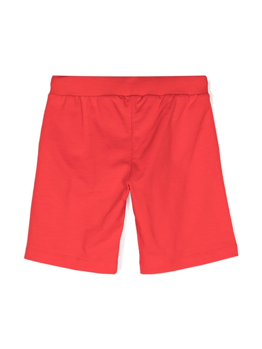 Moschino Kids Katoenen shorts Rood