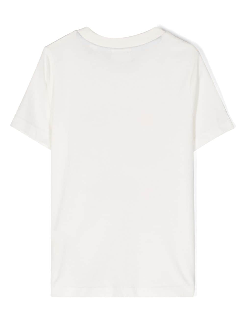 Shop Scotch & Soda Graphic-print Cotton T-shirt In White
