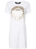 Just Cavalli Tiger Head-print mini dress - White