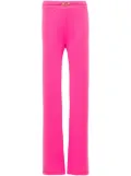 Just Cavalli snake-detail flared trousers - Pink