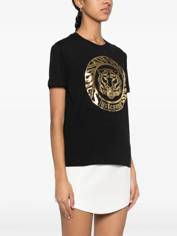 Tシャツ・カットソー JUST CAVALLI Woman T-Shirt Black 76PAHE13CJ112 899 JUST CAVALLI | T-shirt Nero Donna | YOOX