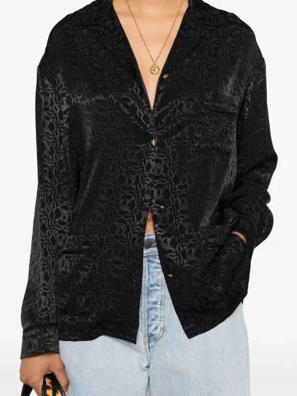 Just Cavalli logo-jacquard Shirt | Black | FARFETCH