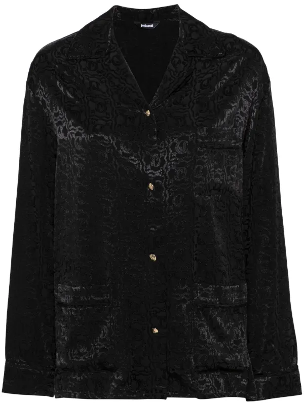 【JUST CAVALLI】ブランドロゴ タイガー コットン Tシャツ Just Cavalli logo-print Cotton T-shirt | Black | FARFETCH AM