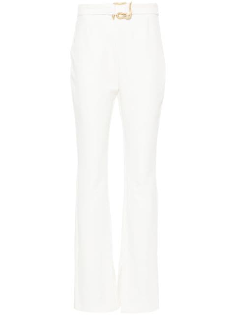 Just Cavalli snake-buckle straight trousers