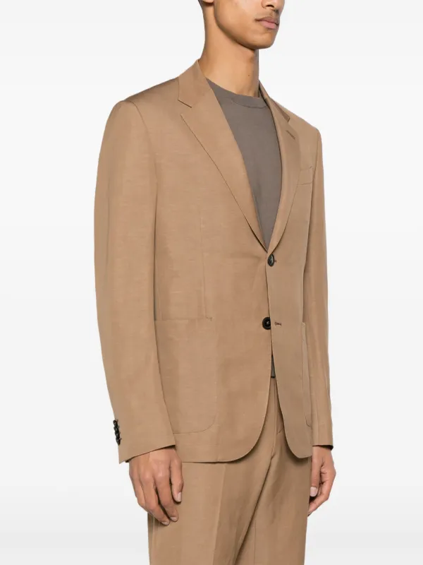 Zegna Trofeo シングルジャケット | ブラウン | FARFETCH JP