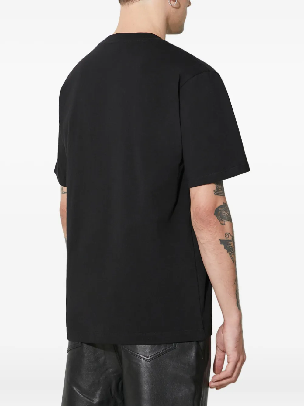 Filling Pieces Logo-embroidery T-shirt In Black