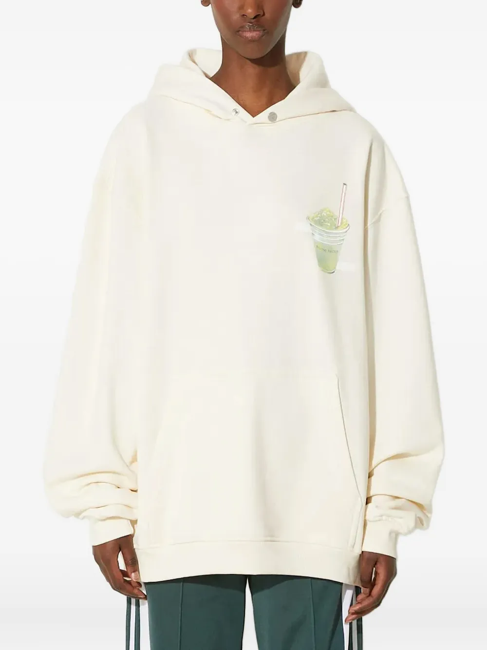 Filling Pieces Hoodie met print Beige