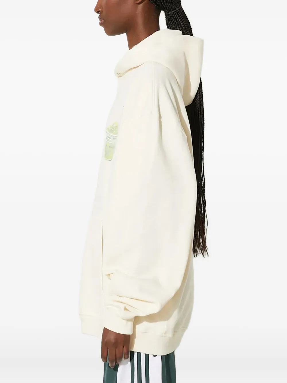 Filling Pieces Hoodie met print Beige