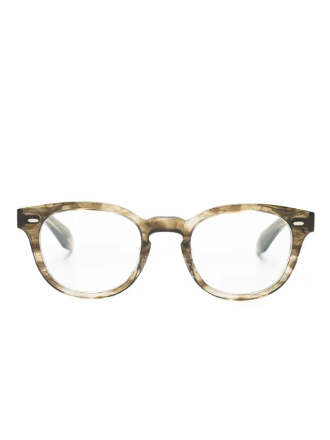 Oliver Peoples translucid wayfarer-frame glasses