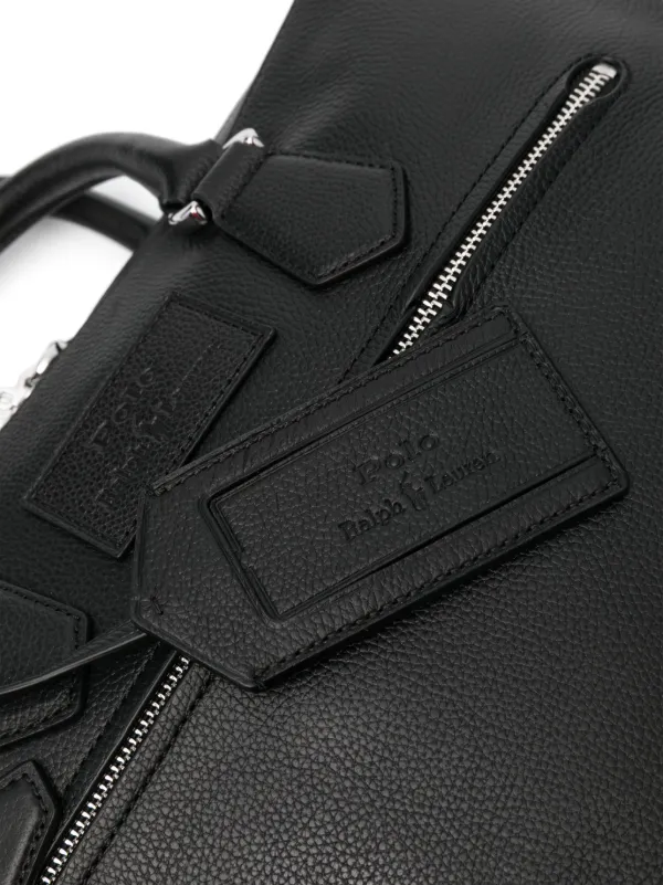 Polo Ralph Lauren debossed logo Leather Laptop Case Black FARFETCH TR