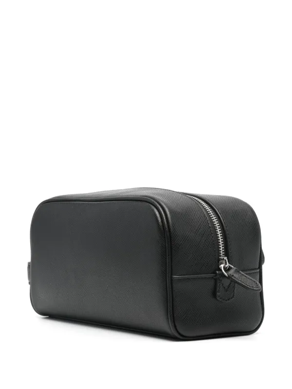 Polo Ralph Lauren Leather Wash Bag Black FARFETCH TH