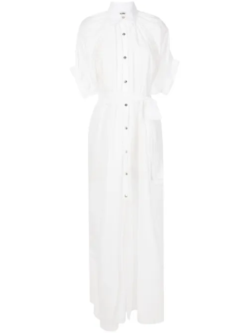 Robe-chemise à taille nouée - Amir Slama - Modalova